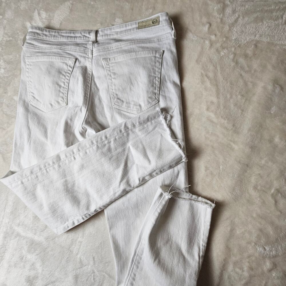 AG Adriano Goldschmied Jeans womens 30R White USA stevie ankle - Picture 11 of 12